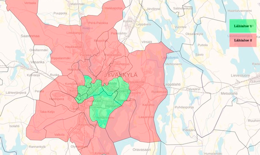 Toimitusvalikoima laajenee Jyväskylässä