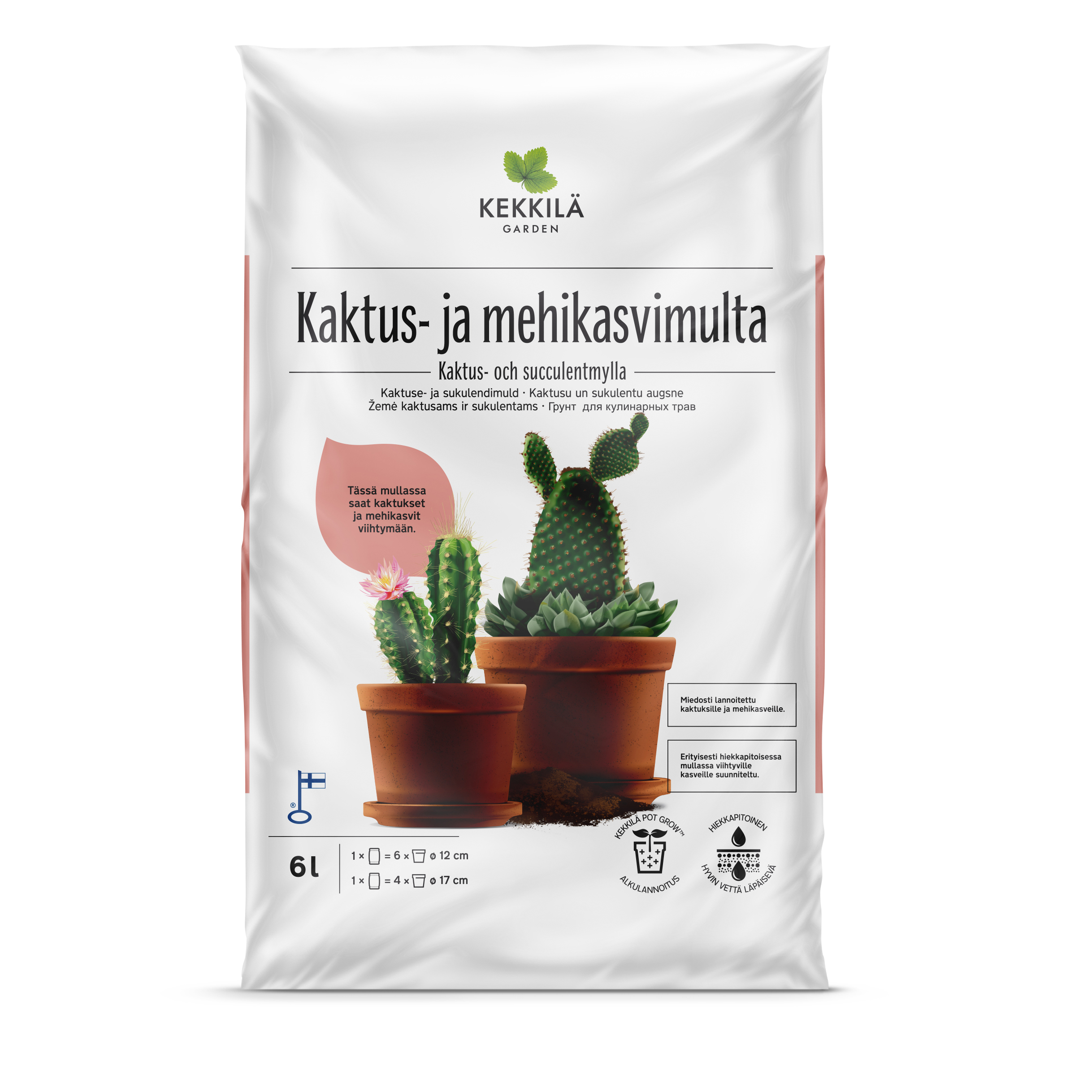 Kaktus- ja mehikasvimulta 6 l - Viherkauppa