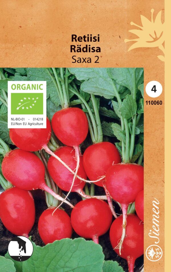 Luomu retiisi 'Saxa 2'