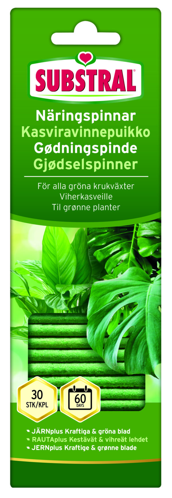 Kasviravinnepuikko Viherkasveille 30kpl/pkt