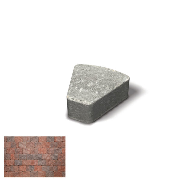 Troja Antik pieni ympyrä punamix