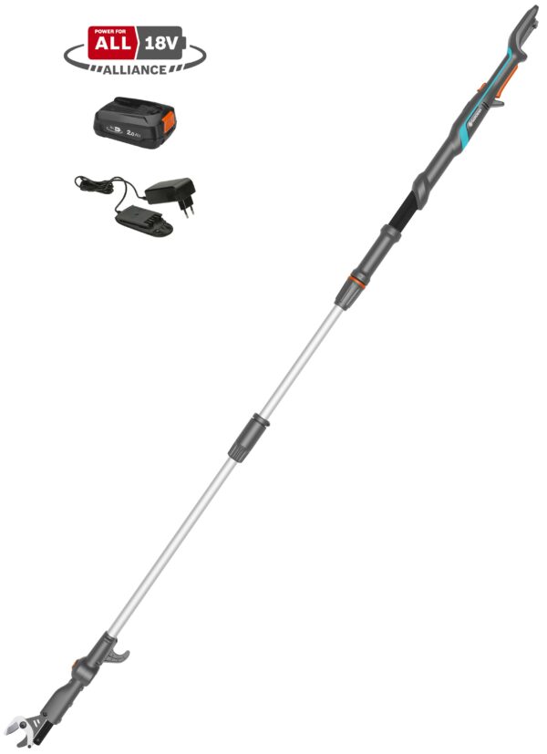 Akkuoksaleikkuri teleskooppi GARDENA HighCut 250/1