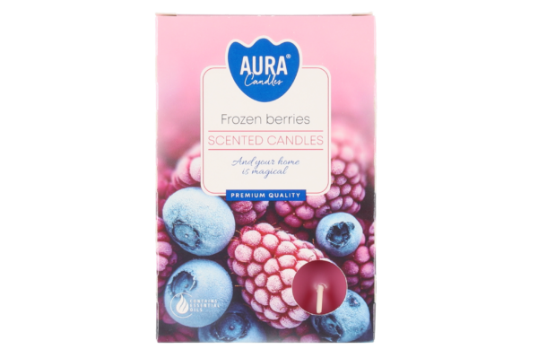 Aura Tuoksulämpökynttilä Frozen Berries 6 kpl