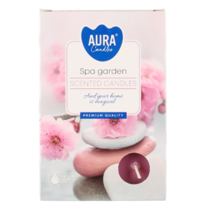 Aura Tuoksulämpökynttilä Spa Garden 6 kpl