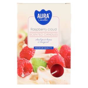Aura Tuoksulämpökynttilä Rasperry Cloud 6 kpl