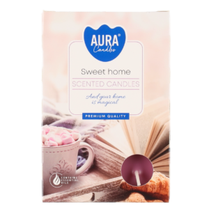 Aura Tuoksulämpökynttilä Sweet Home 6 kpl
