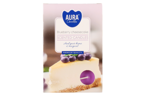 Aura Tuoksulämpökynttilä Blueberry cheese cake 6kp