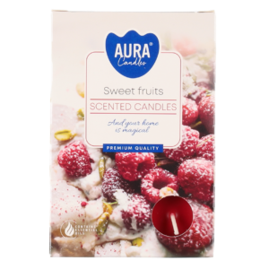 Aura Tuoksulämpökynttilä sweet fruits 6 kpl