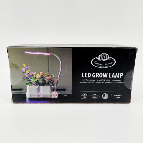 Kasvivalo LED + 2 ruukkua