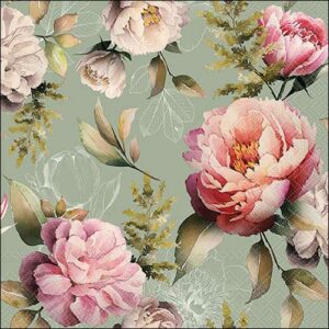 Lounasliina Peonies green