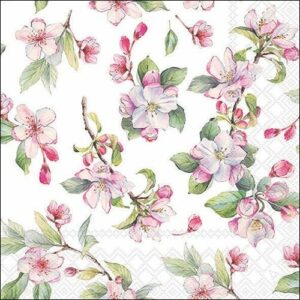 Lounasliina Spring blossom valkoinen