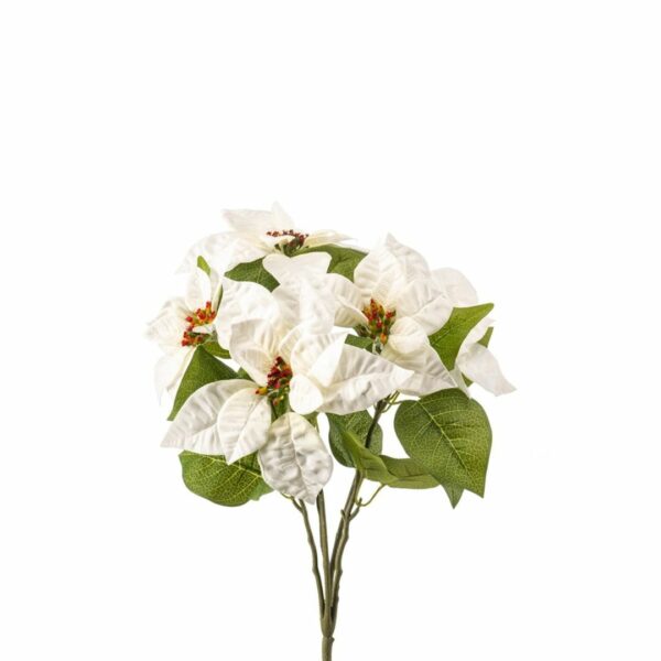 Joulutähtikimppu 42cm kerma