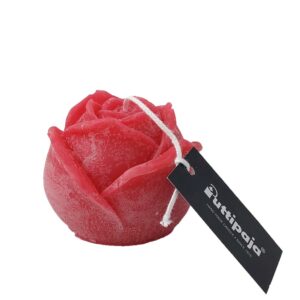 Ruusu-kynttilä halk. 7cm punainen