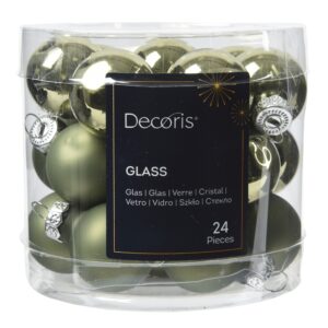 Joulupallo lasi halk 2,5cm vihreä