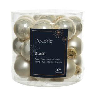 Joulupallo lasi shampanja 25 mm