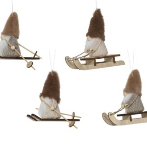 Tonttu-koriste riippuva 2 erilaista