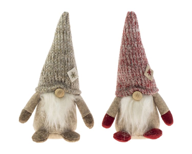 Partatonttu 16 cm, neulehattu