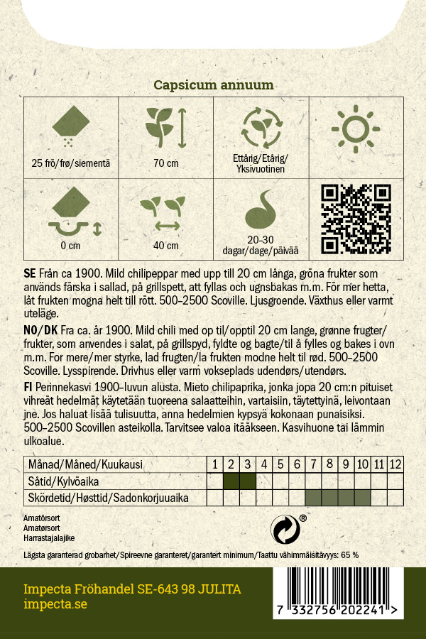 Chilipaprika 'Anaheim'