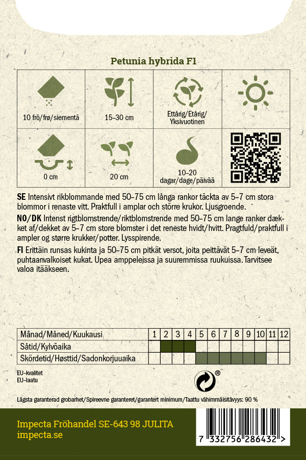 Riippapetunia F1 'Easy Wave White'