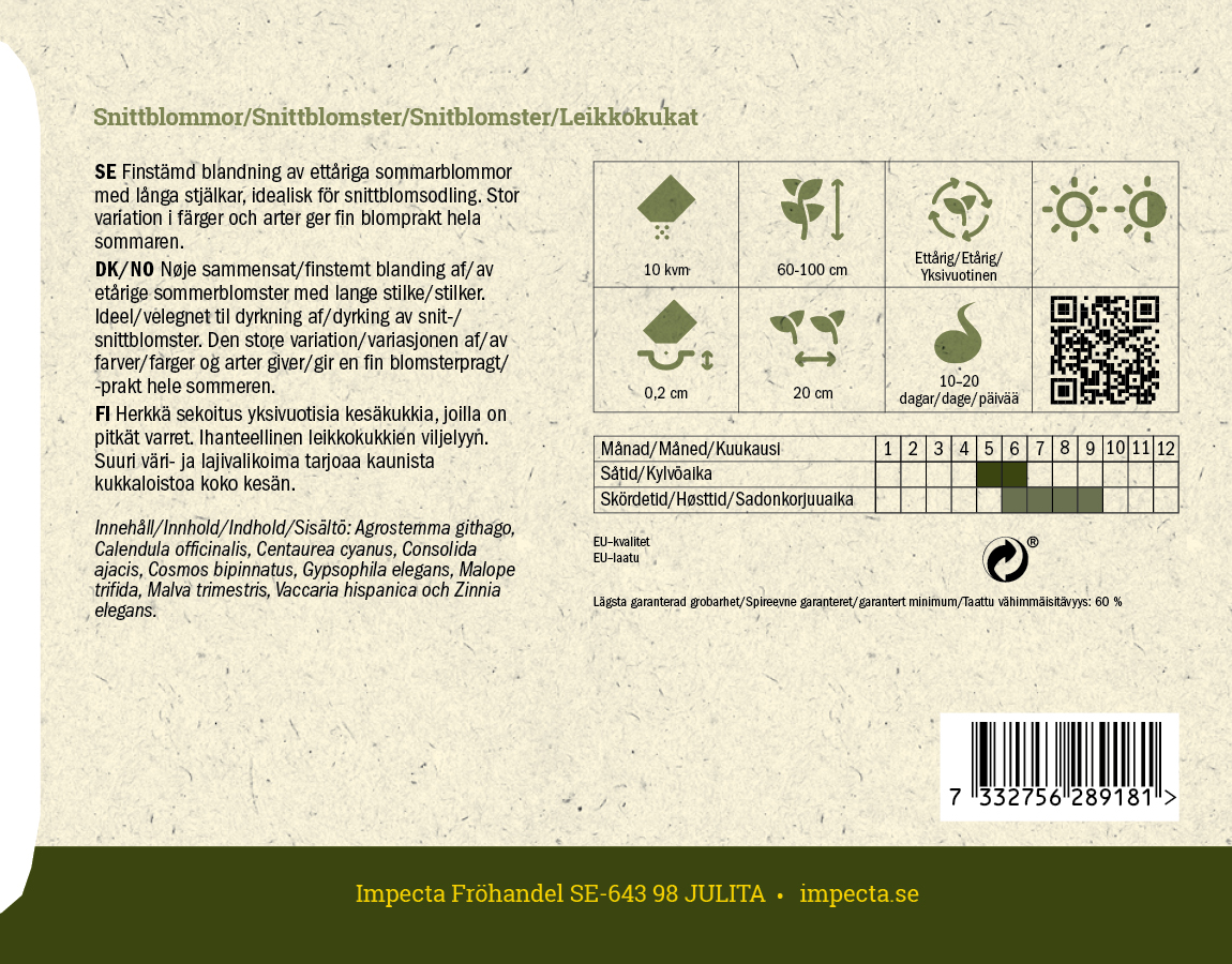 Kukkasekoitus XL leikkokukat