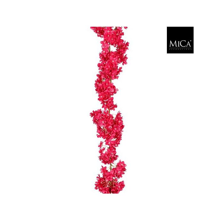 Kukkaköynnös 180cm tumma pinkki