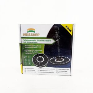 Kelluva suihkulähdepumppu Solar 150 l/h LED