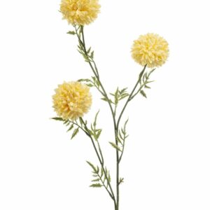 Samettikukka-oksa 80cm keltainen