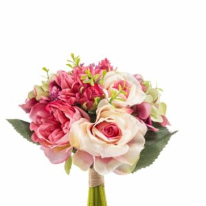 Hortensia/ruusukimppu 32cm pinkki