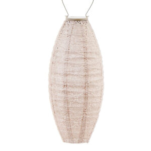 Aurinkokennolyhty Paisley Long Oval 20x45cm, v.roo