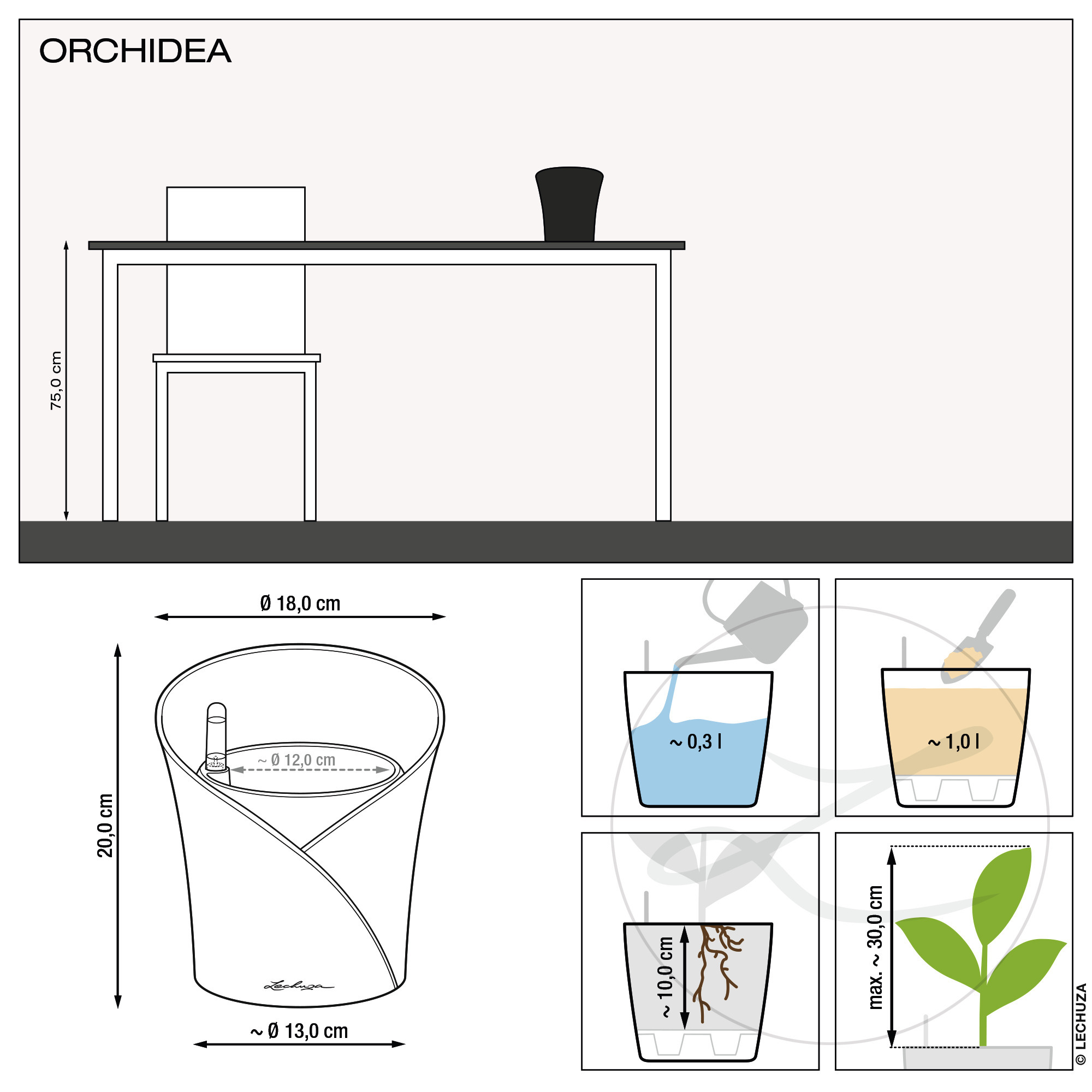 Orchidea taupe All-In-One Set