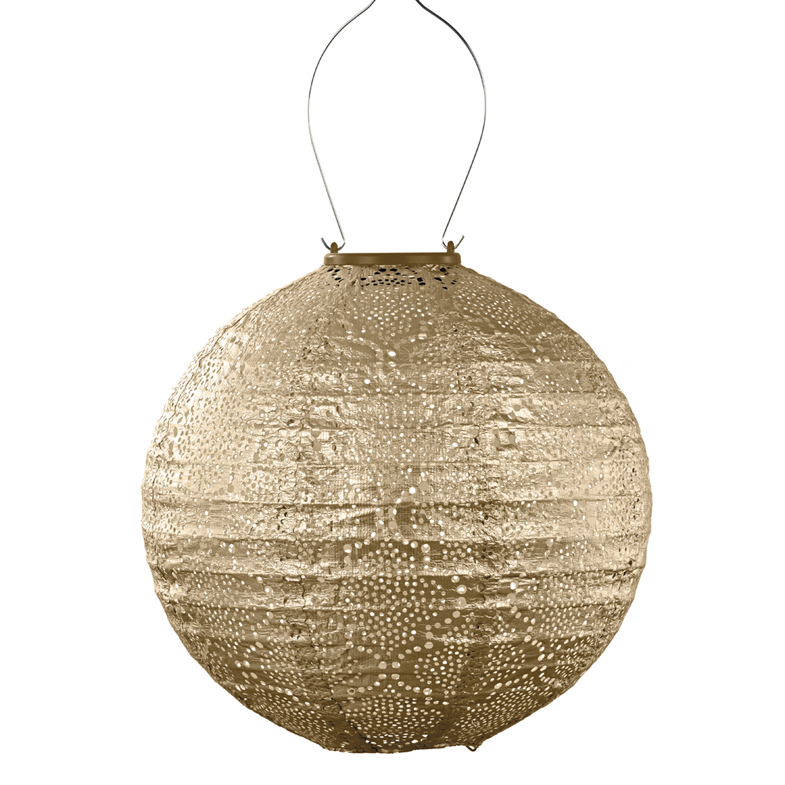 Aurinkokennolyhty Bazaar Round 30x28,9cm, kulta