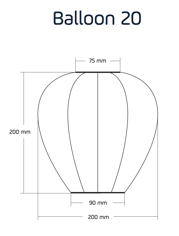 Aurinkokennolyhty Folia Balloon 20x20cm, Mocha Mou - Image 2