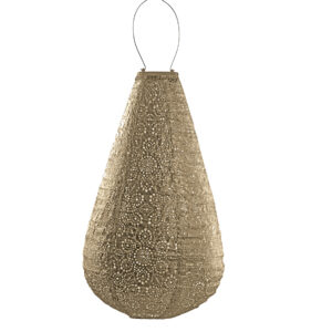 Aurinkokennolyhty Fiore Drop 28*48cm, kulta