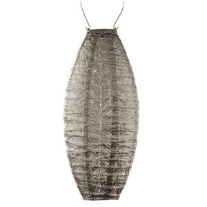 Aurinkokennolyhty Folia Long Oval 20x45cm, taupe