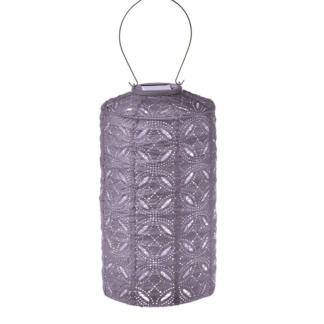 Aurinkokennolyhty Mandela Cylinder 18*33cm, lavent
