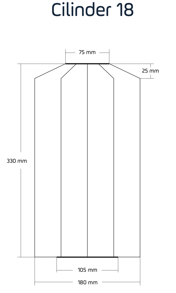 Aurinkokennolyhty Mandela Cylinder 18*33cm, lavent - Image 2