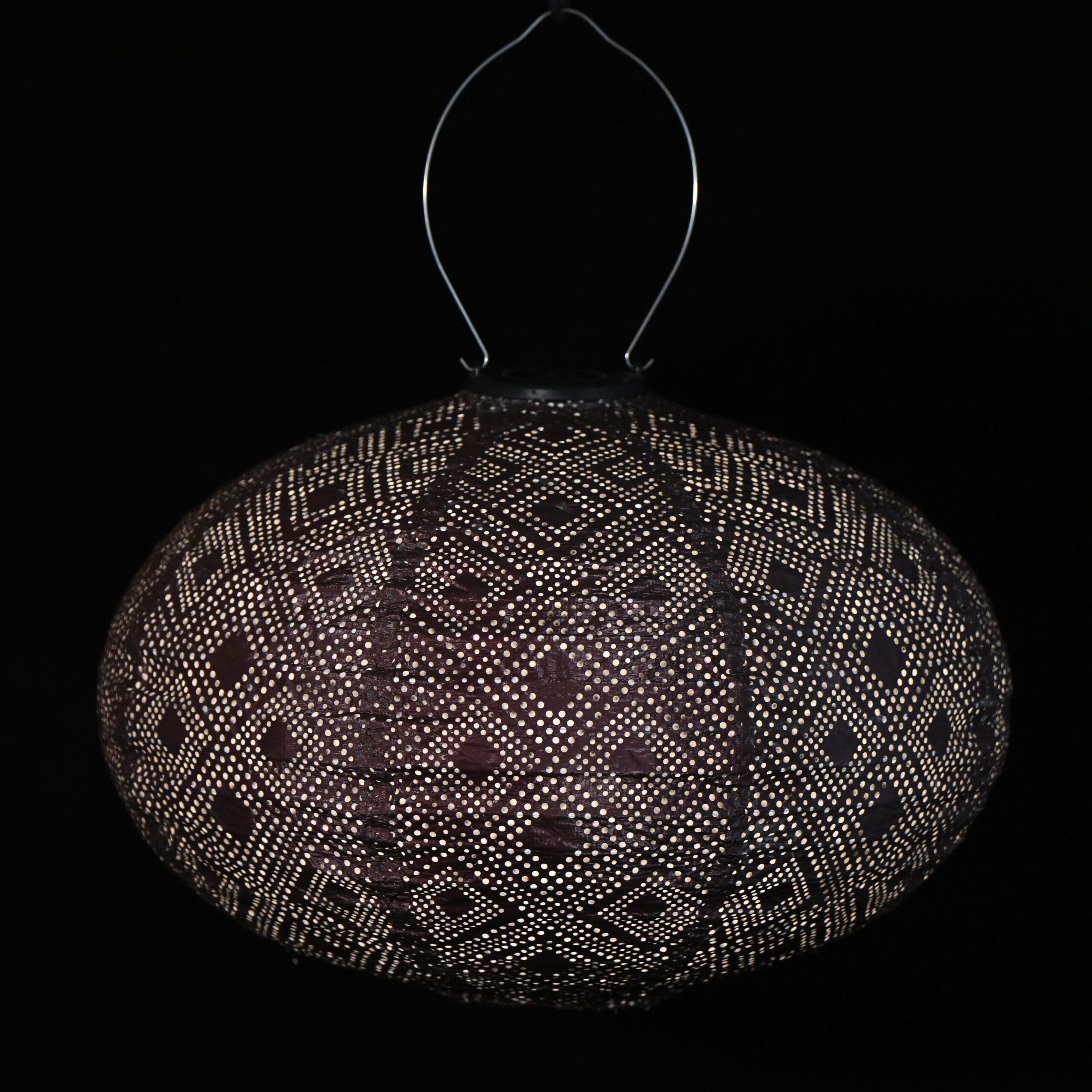 Aurinkokennolyhty Mosaic Oval 40*27cm, luumu - Image 3